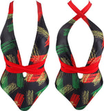 jamaican rasta reggae monokini swimwear #3