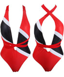 caribbean trinidad flag monokini swimwear
