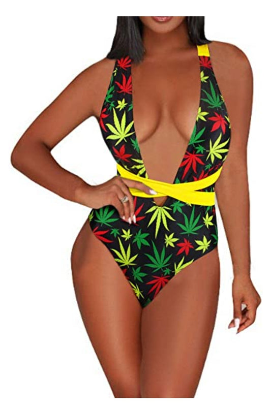 Jamaican Rasta Reggae Monokini Swimwear #4