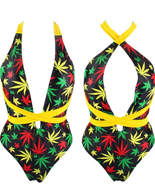 Jamaican Rasta Reggae Monokini Swimwear #4
