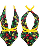 Jamaican Rasta Reggae Monokini Swimwear #3