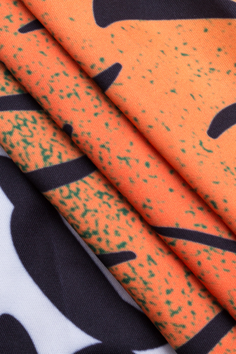 multi animal printed off shoulder maxi dress