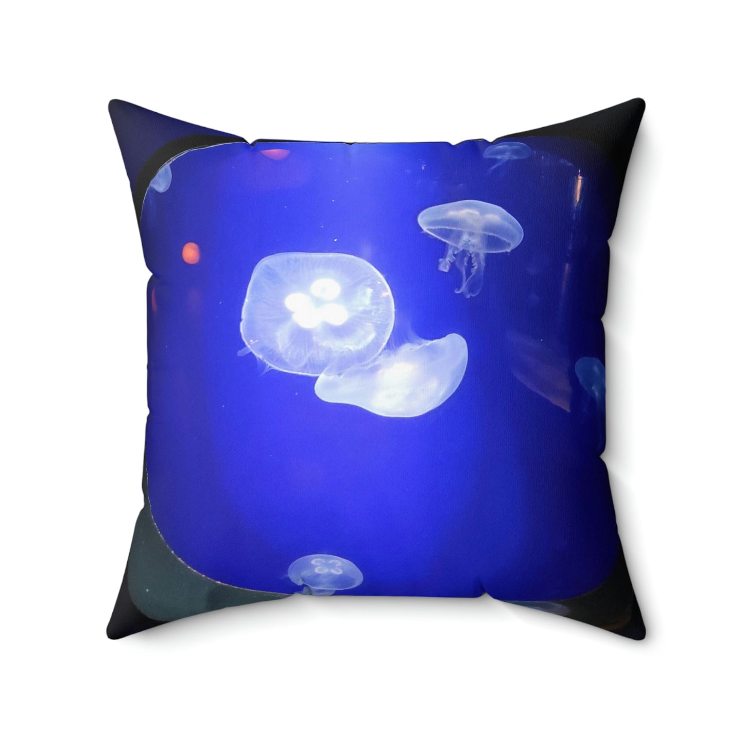 Jelly Fish Print Square Pillow