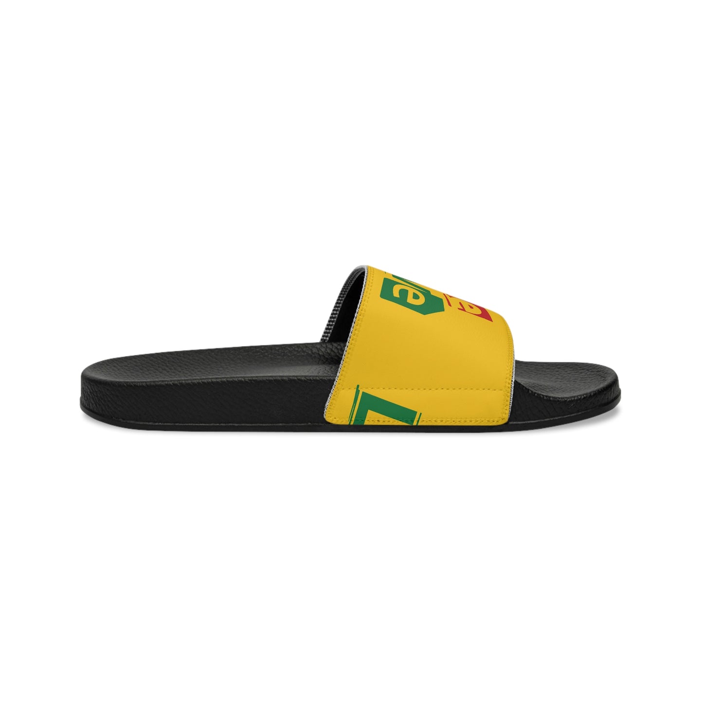 "One Love" Print Men's Slide Sandals