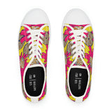 African Bold Flower Graphic Print Women's Low Top Sneakers (2 Colors)
