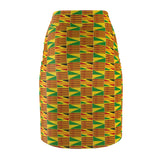 Kente African Print Pencil Skirt