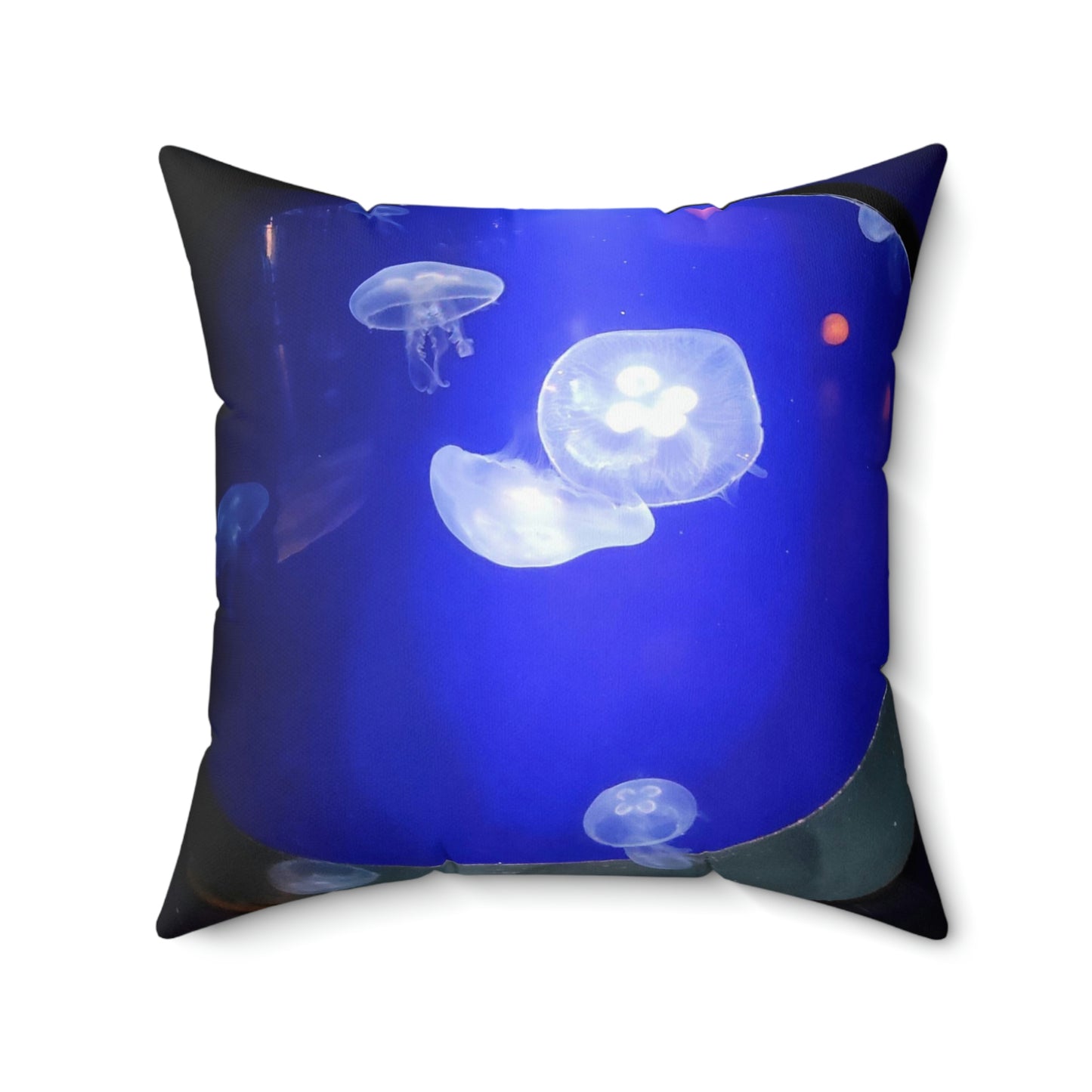 Jelly Fish Print Square Pillow