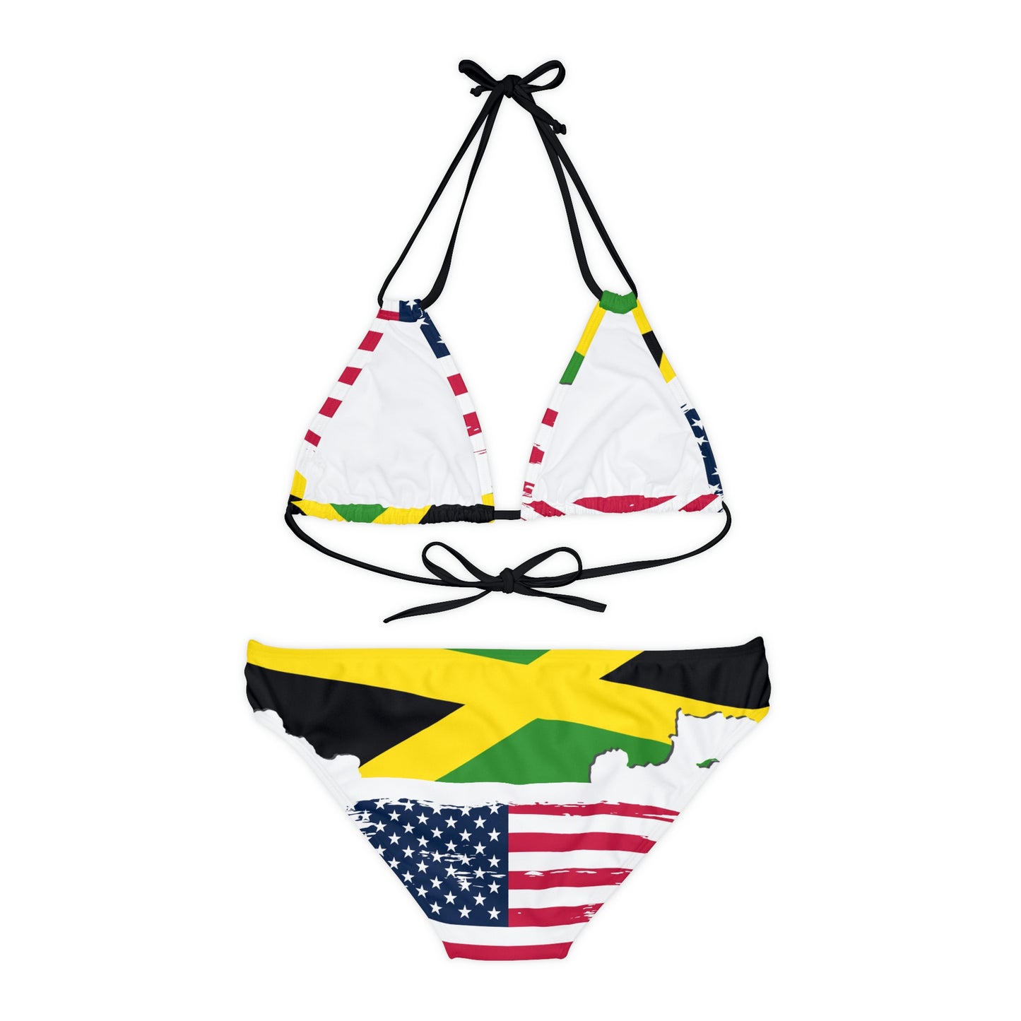 Jamaican American Jamerican Strappy Bikini Set