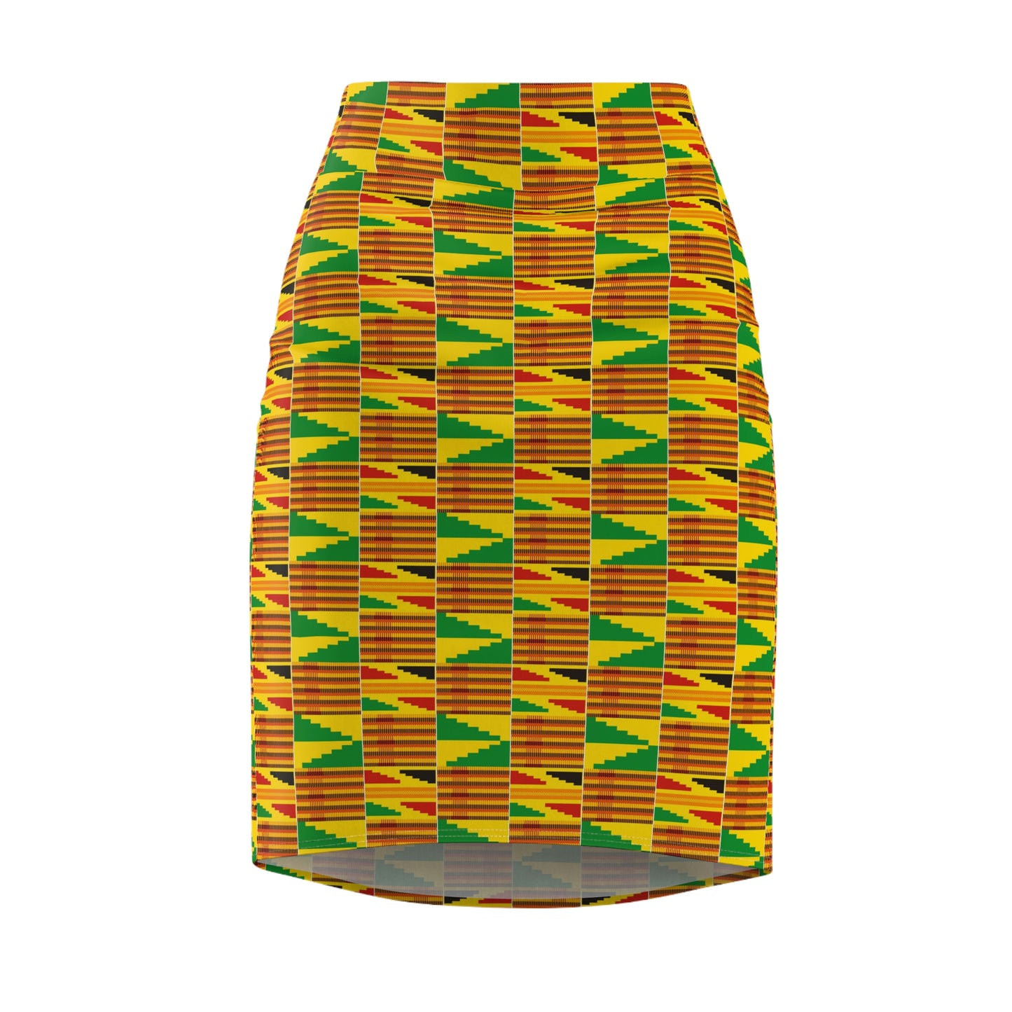 Kente African Print Pencil Skirt