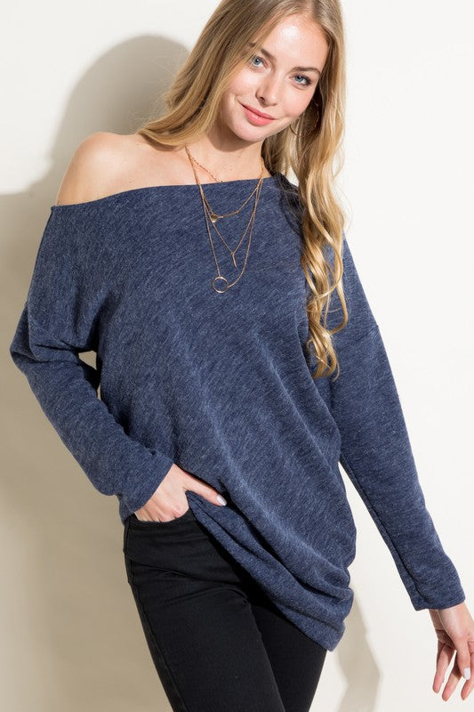 Plus Size One Shoulder Top