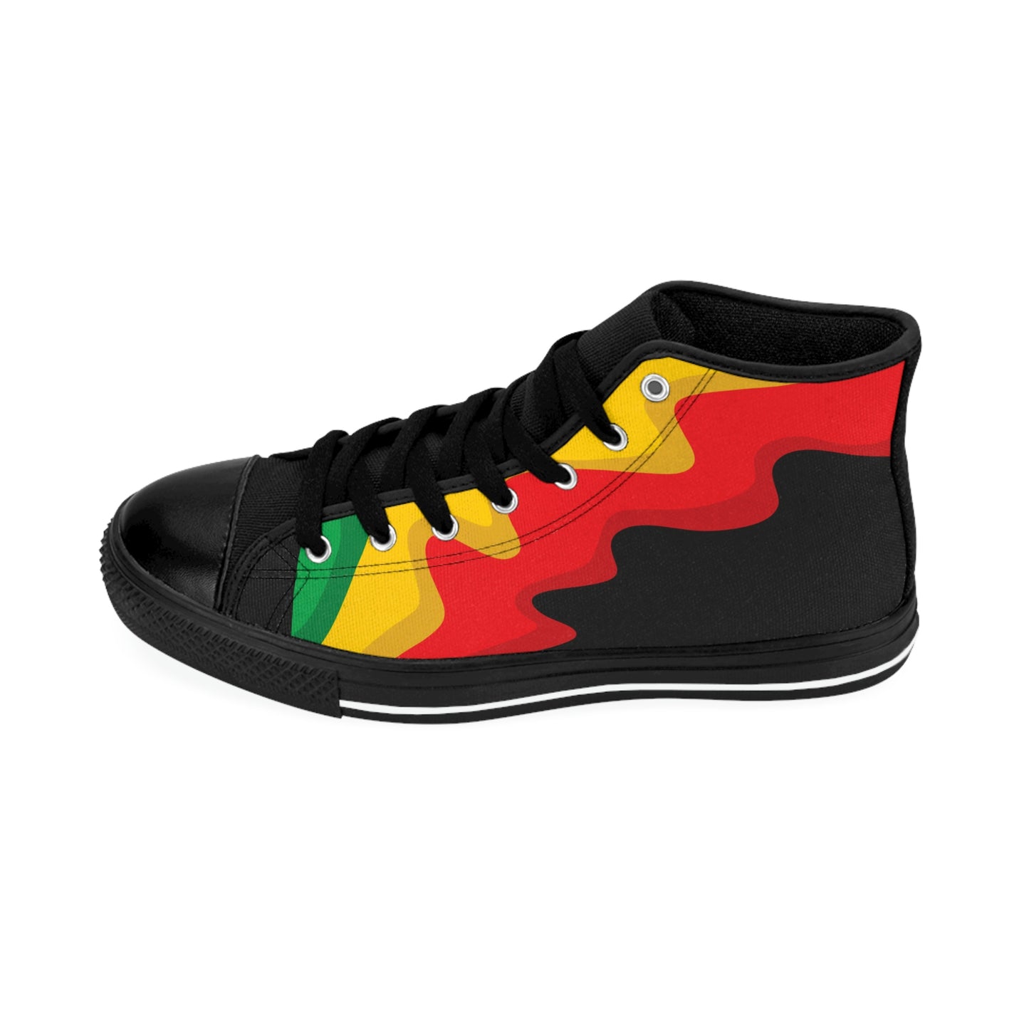 Customized Rasta Print Men's Classic Sneakers