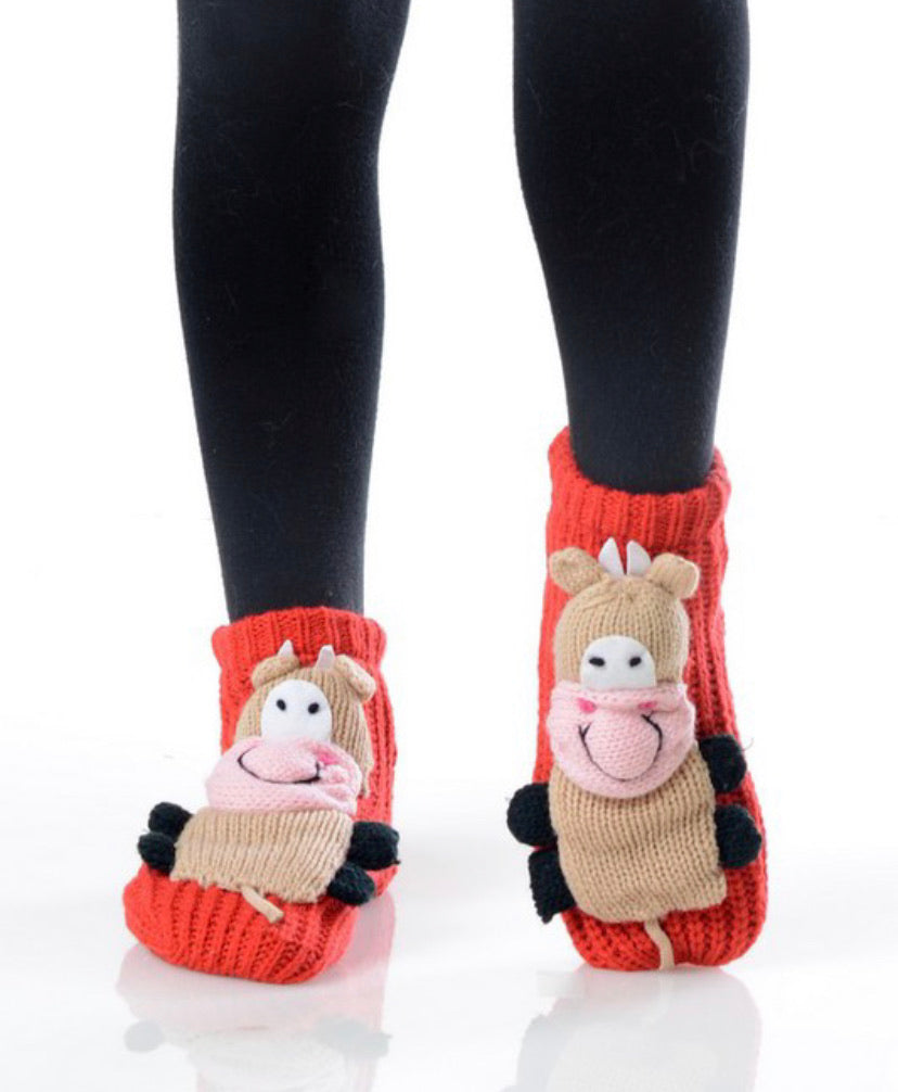 kids 3d slipper socks