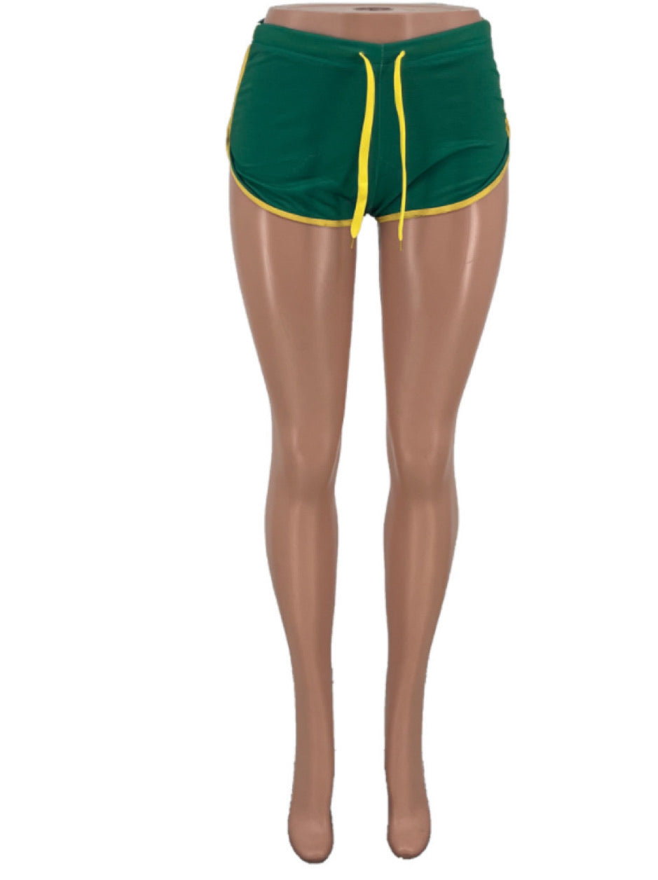 “jamaica” word print mini shorts (pre-order)