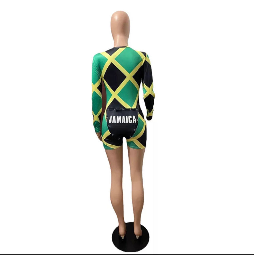 jamaican flag romper