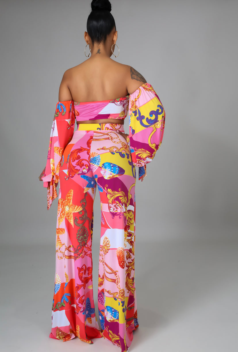 “my destiny” vacation pants set