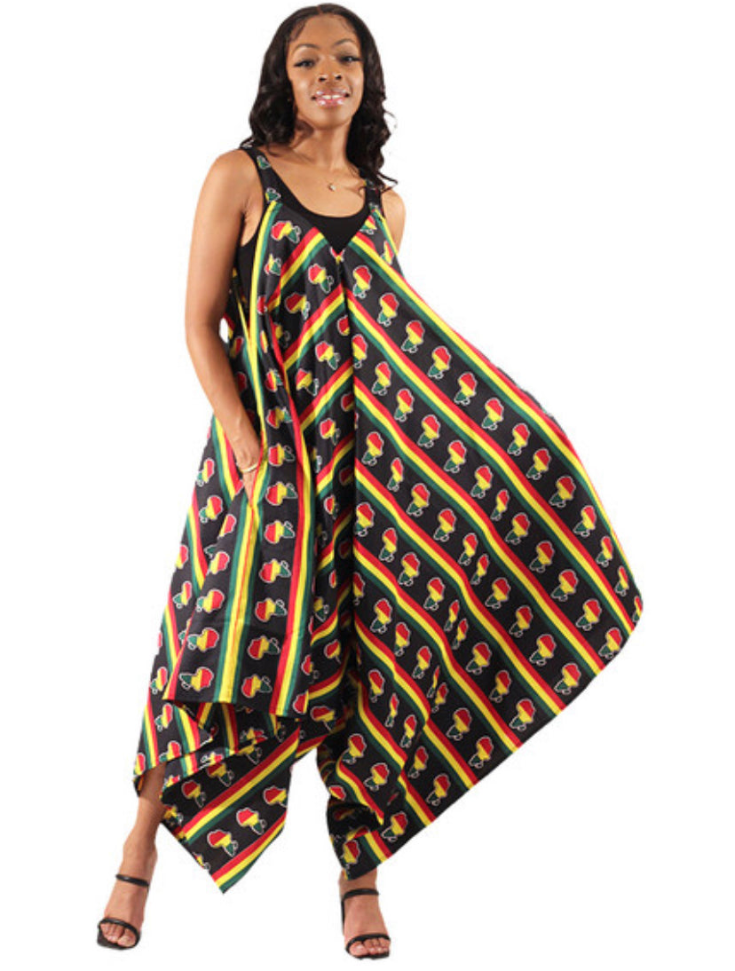 Pan Africa Loose Jumpsuit