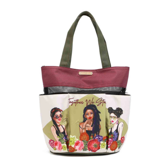 nicole lee caddy organizer tote bag
