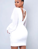 “a walk to remember” corset top white mini dress