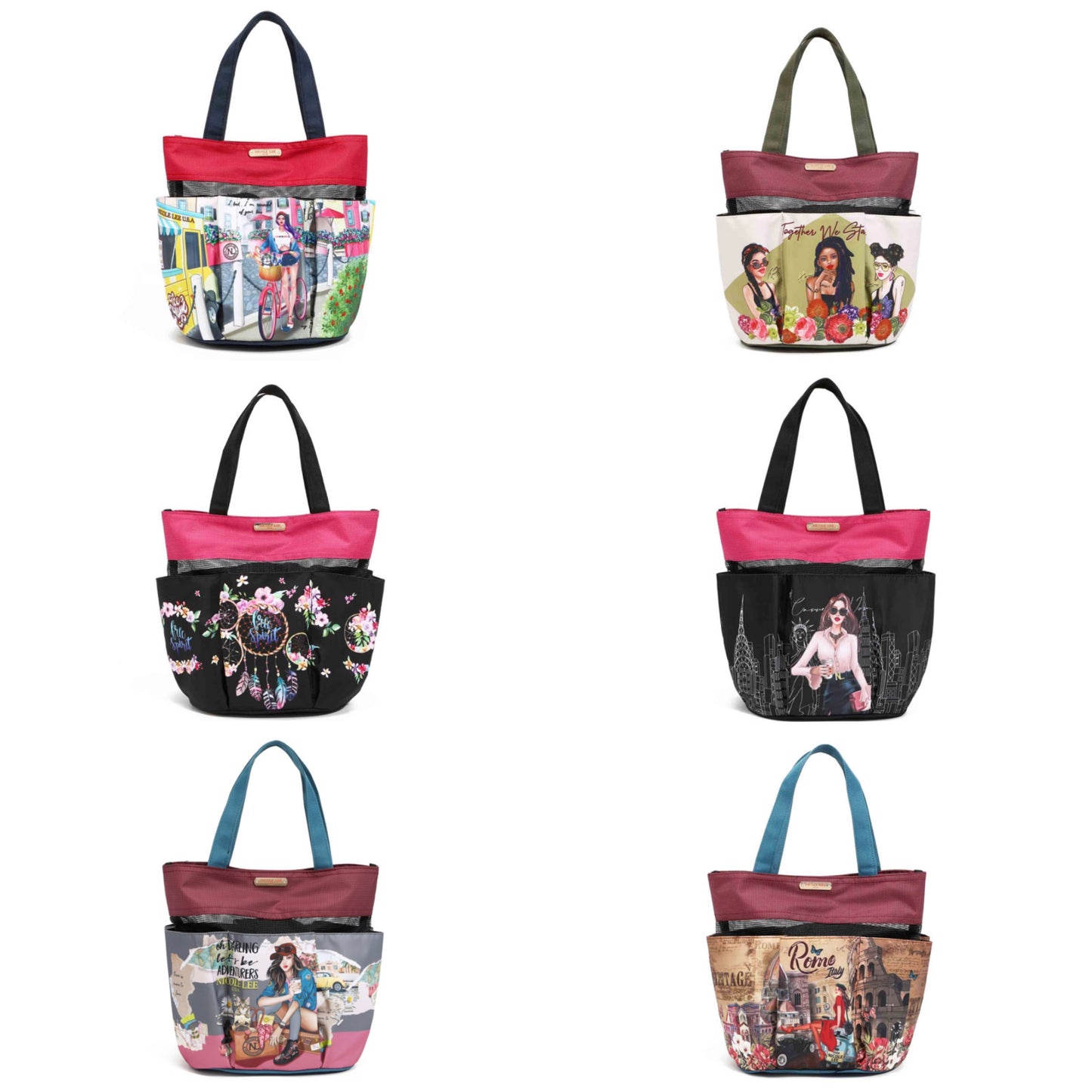 nicole lee caddy organizer tote bag