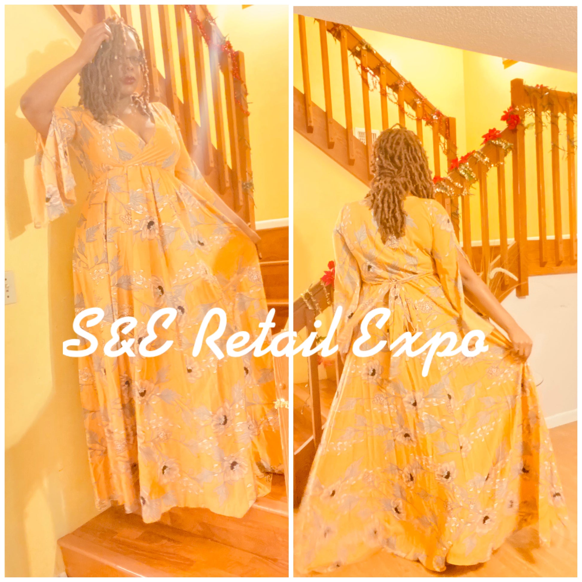 malaysia floral print maxi dress