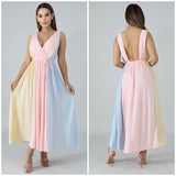 cotton candy flare dress