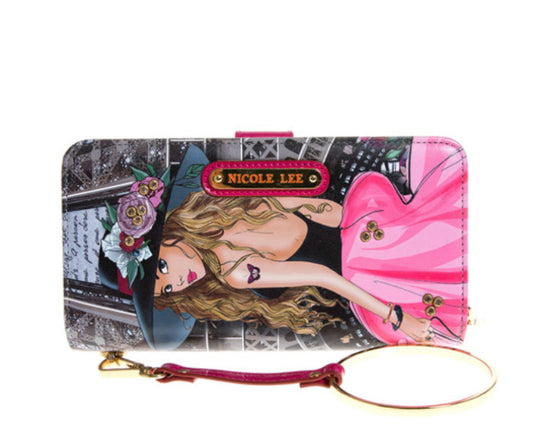 nicole lee usa exclusive “vivian dreams paris” rfid block print wallet