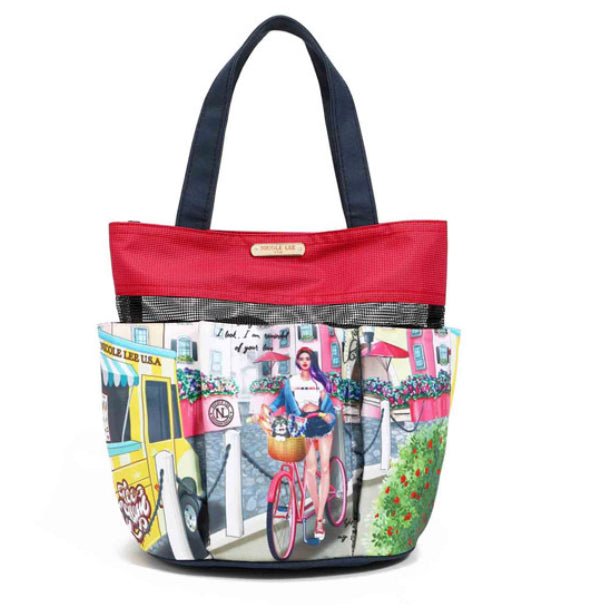 nicole lee caddy organizer tote bag