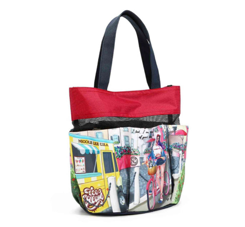 nicole lee caddy organizer tote bag