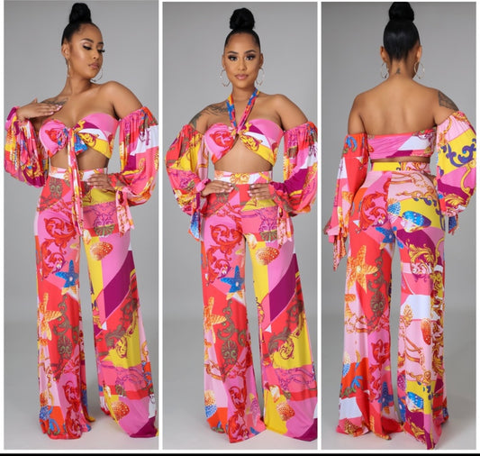 “my destiny” vacation pants set