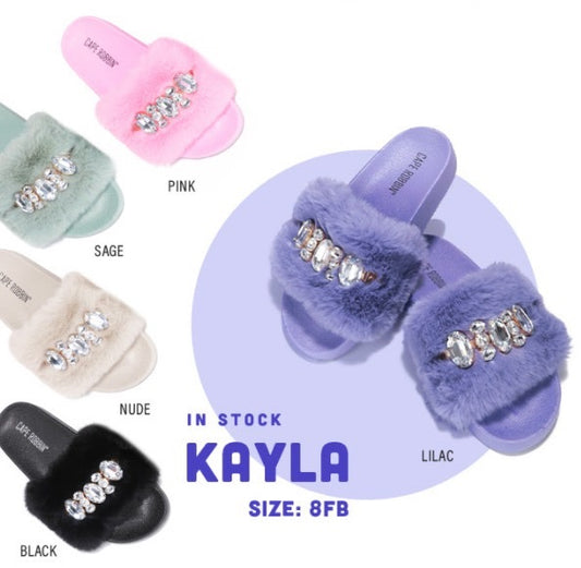 plush diamond slippers