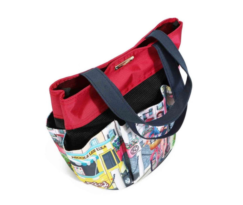 nicole lee caddy organizer tote bag