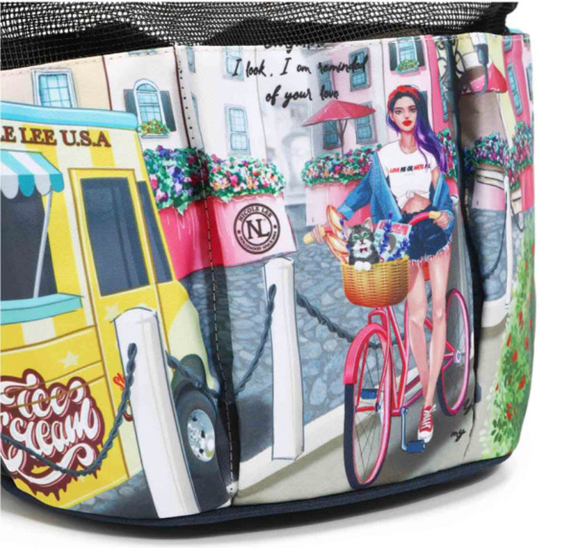 nicole lee caddy organizer tote bag