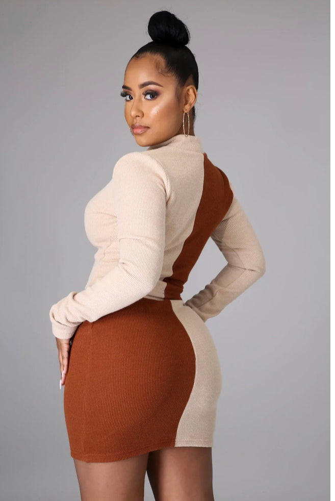 “Starbucks Caramel Latte” Skirt Set