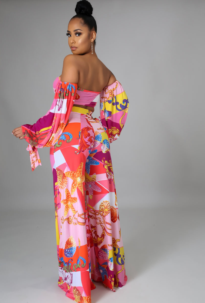 “my destiny” vacation pants set