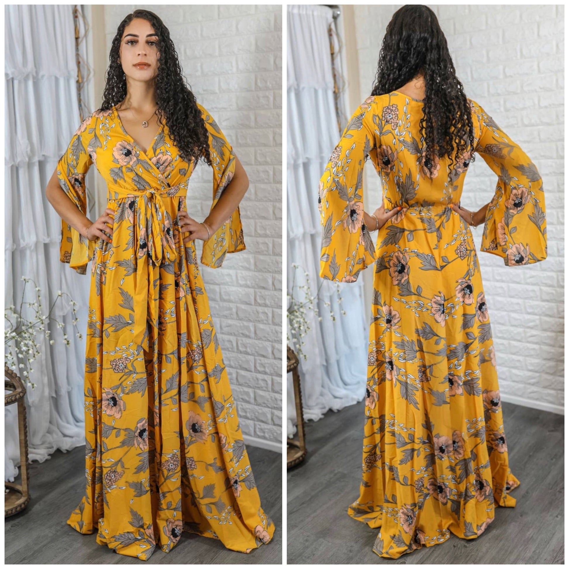 malaysia floral print maxi dress