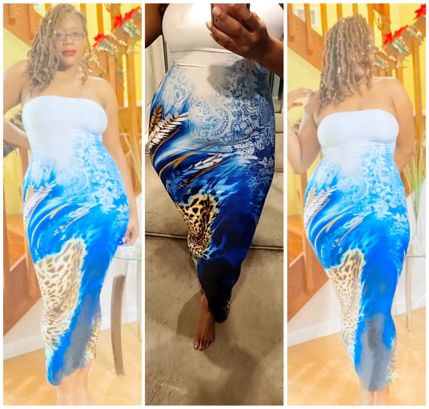 sea escape tube bodycon dress