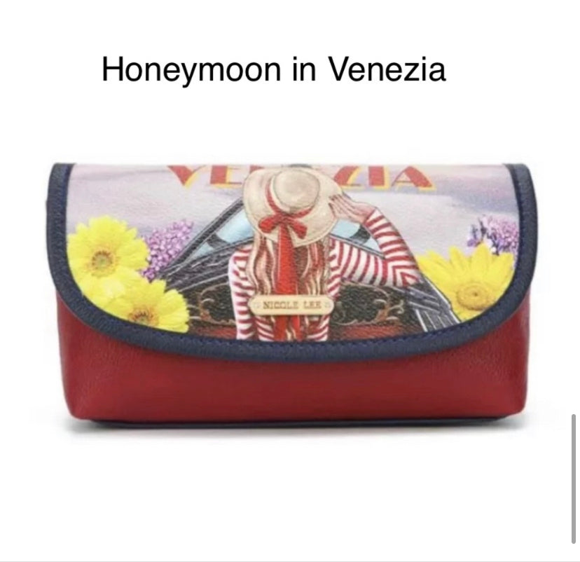 nicole lee usa cosmetic brush pouch