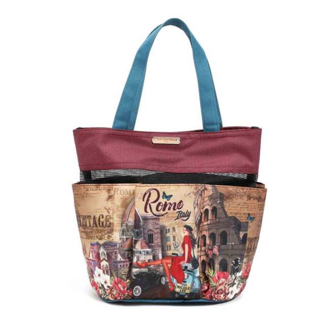 nicole lee caddy organizer tote bag