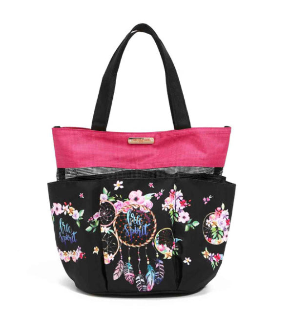 nicole lee caddy organizer tote bag dream of all colors