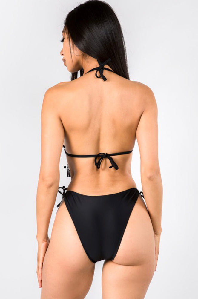 sexy fringe bikini set