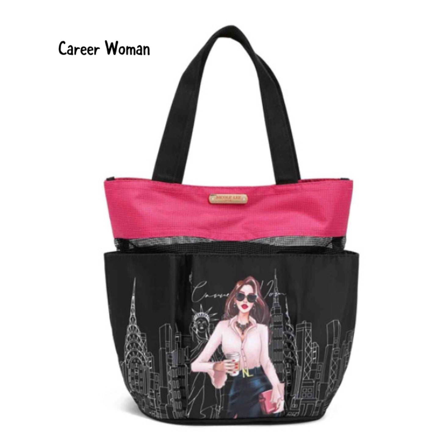 nicole lee caddy organizer tote bag career woman