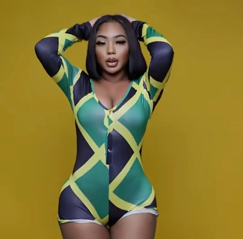 jamaican flag romper
