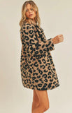 leopard print sherpa coat