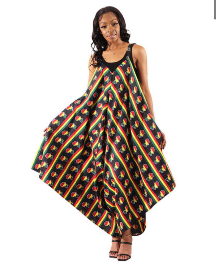 Pan Africa Loose Jumpsuit