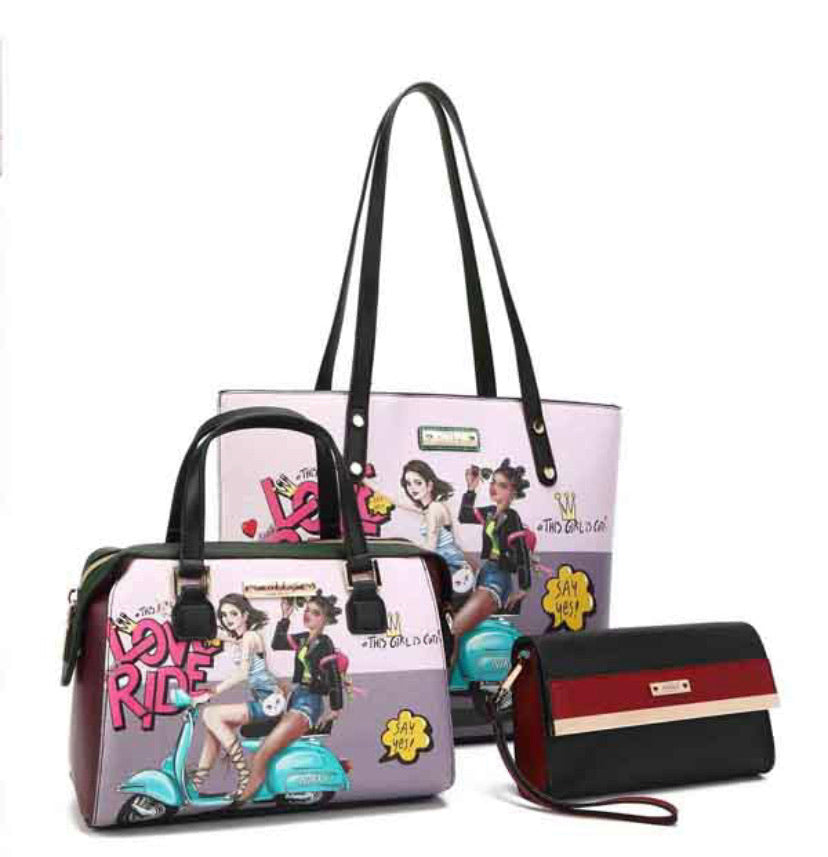 nicole lee usa nikky “love ride” 3 piece set