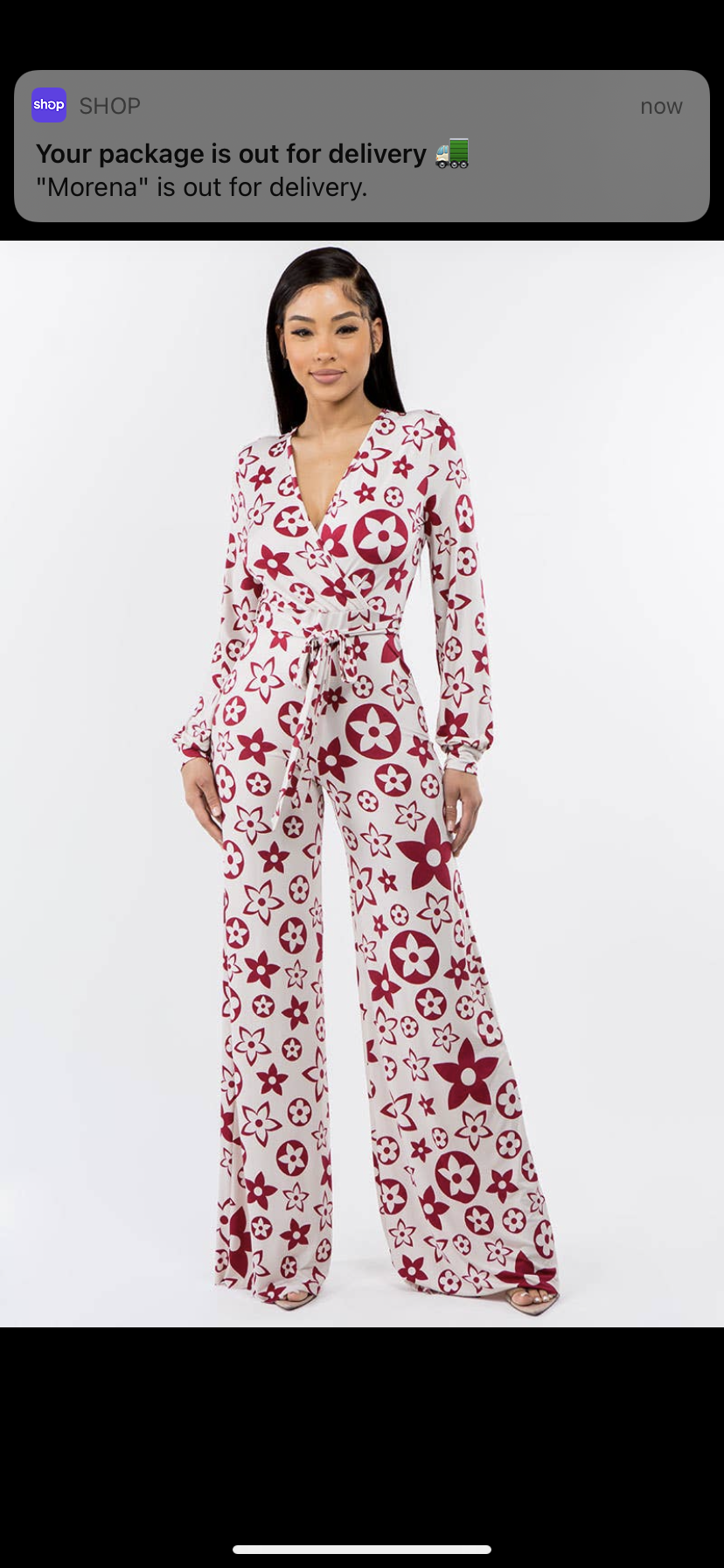 “star” printed long sleeve stretch jumpsuit