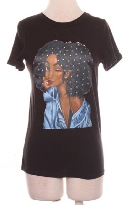 ebony chic black top